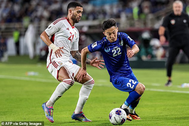 Abbosbek Fayzullaev (right) has been nicknamed the 'Uzbek Messi'