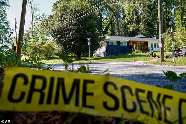 The street where Lauren Bullis, a US Department of Homeland Security employee, was killed while walking her dog, northeast of Atlanta in Decatur, Georgia