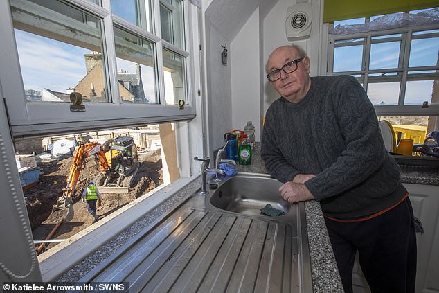 Chris Main, 70, has forked out thousands from his retirement fund to move out of his council-owned flat