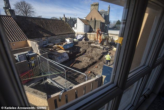 Works on the site are not near finished - with construction on a communal courtyard slated to begin this month