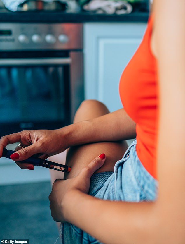 ... you should never inject into lean, muscled areas, such as your shoulders or lower legs