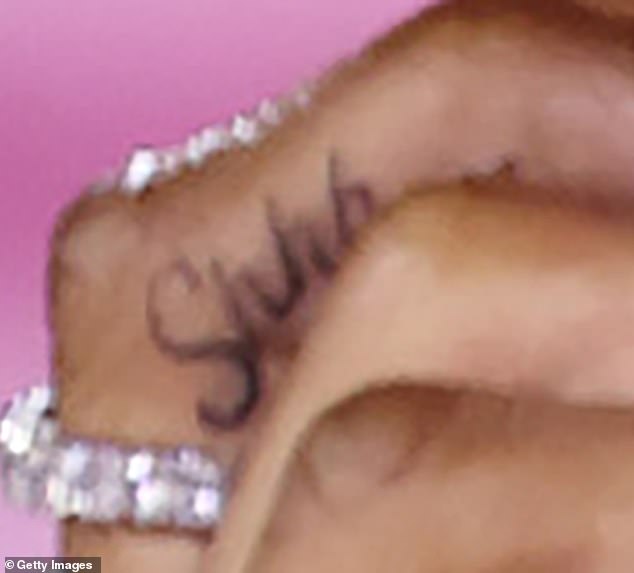 An autopsy report confirmed that Rivas Hernandez had a 'Shhh...' tattoo on her right inidex finger. A zoomed-in picture of Burke's finger shows he has a matching one