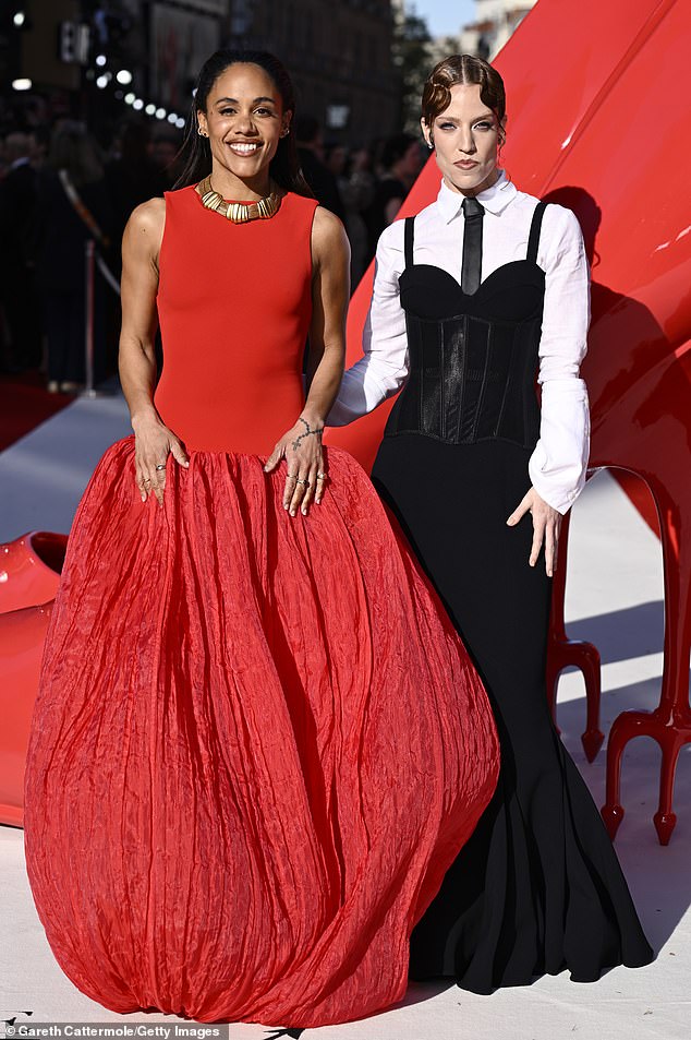 Alex Scott and her girlfriend Jess Glynne were also in attendance