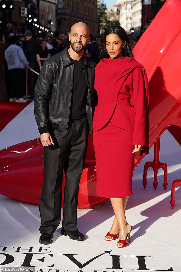 Rochelle and Marvin Humes also stuck to the red dress code