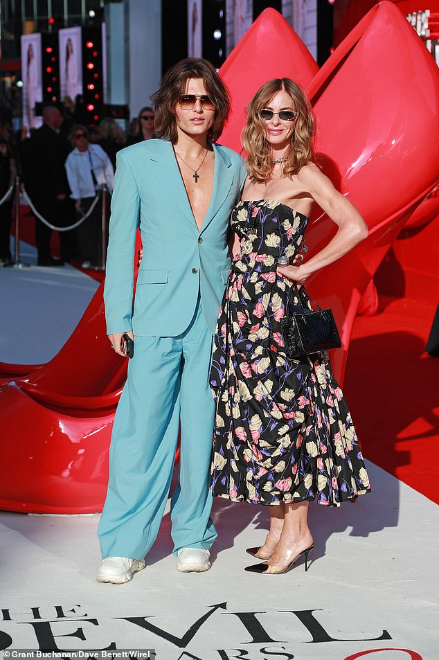 Damian and Trinny posed for snaps together