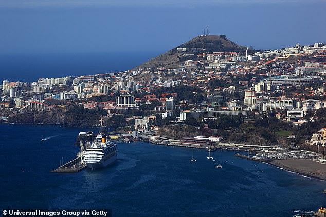 The ship was docked in the port of Funchal in Madeira when the child had to be rushed to hospital