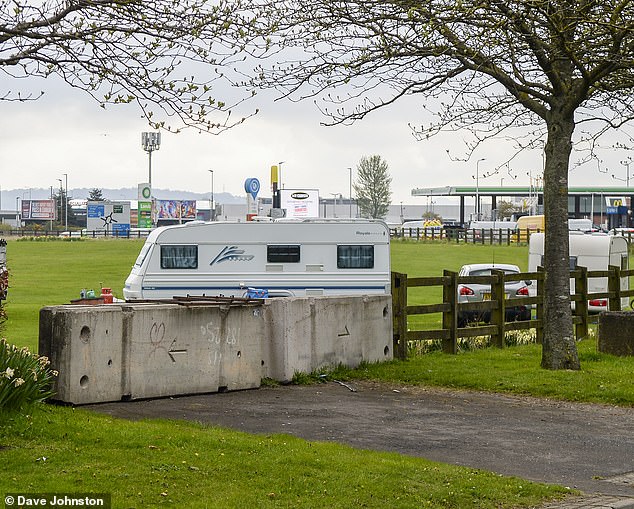 Concerned locals are demanding Edinburgh City Council evict the travellers before they cause any vandalism to the site as they allegedly had in the past