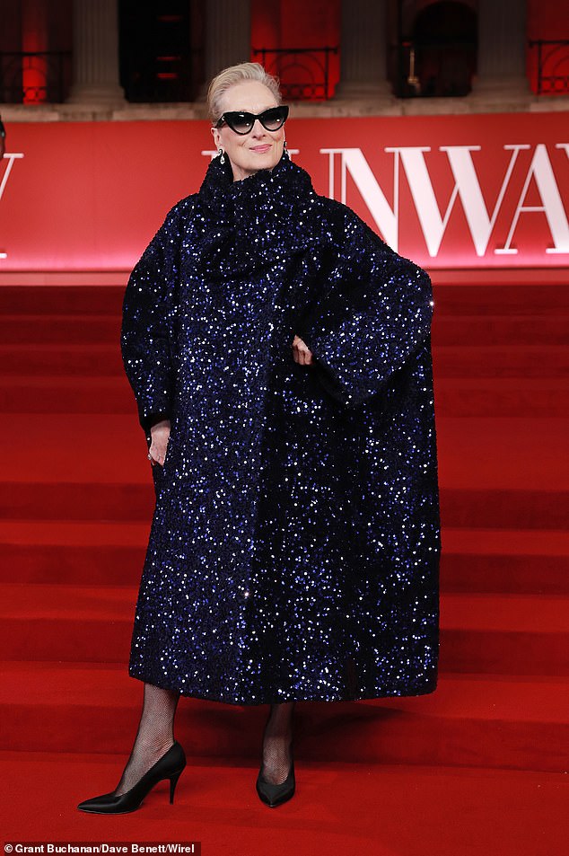 The Mamma Mia star donned a pair of stylish sunglasses and elevated her frame in a pair of black heels