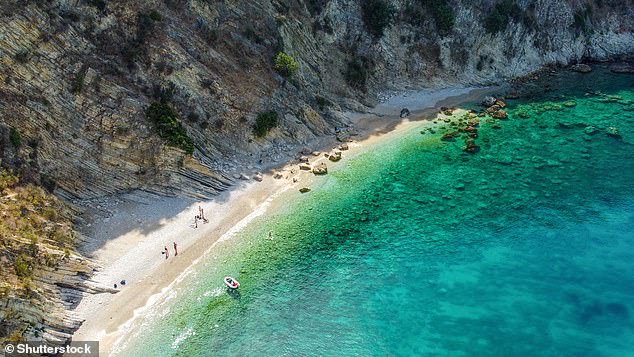 The secluded cove of Gjiri i Grames is generally popular for swimming, snorkelling and quiet escapes