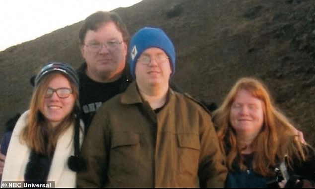 The family together before Heuermann's arrest on suspicion of being a serial killer