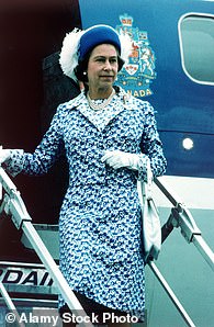 Queen Elizabeth in 1959 during a royal tour of Canada