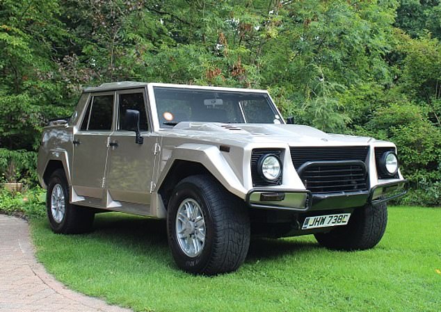 Dubbed the Rambo Lambo, the LM002 was the first hyper-SUV, with a military-vehicle body and a Countach's supercar engine. Around just 300 were made and its worth a fortune today