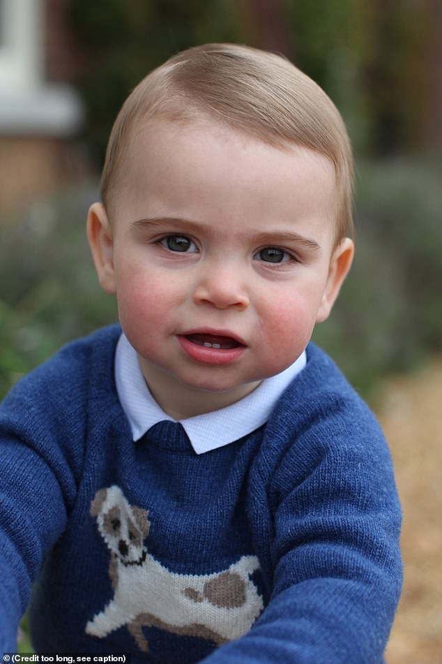 Kate, an avid photographer, turned her lens on her youngest as she snapped Louis playing in their garden at home in Norfolk, as fans remarked he was beginning to look a lot like his older brother, Prince George