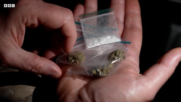 After trying one high street shop, the undercover researcher was told to visit Cradley Market where Akwa took seconds to produce 3.5g of cannabis from the back of the store