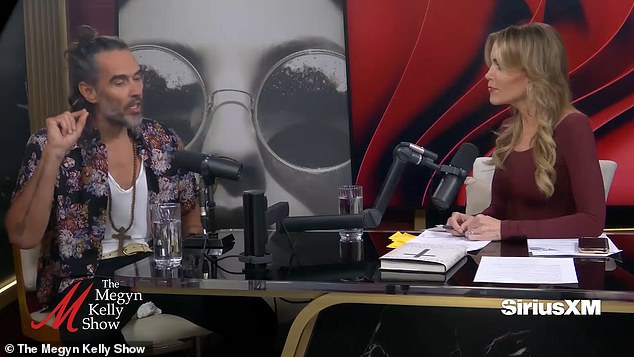 Brand, who denies all the charges which date from 1999 to 2009, spoke about his past actions to US journalist Megyn Kelly (pictured right) on her podcast, calling himself 'selfish' and an 'exploiter of women'.