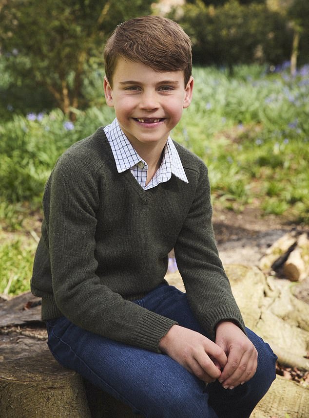 Louis was the spitting image of his father William in last year's portrait, which was also accompanied by sweet behind-the-scenes footage from the shoot at Anmer Hall