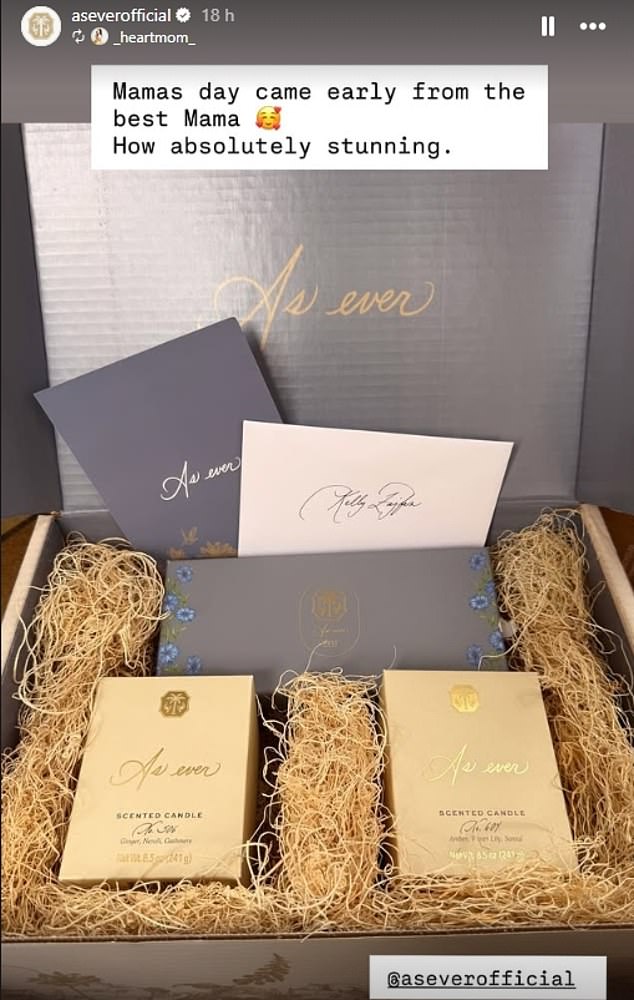 Meghan's best friend, Kelly McKee Zajfen, hailed the Duchess as the 'best mama' sharing a snap of the products