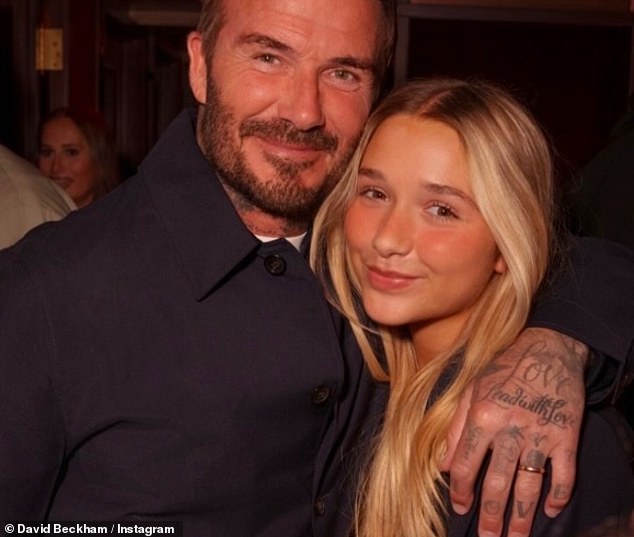 He also shared a sweet snap with daughter Harper