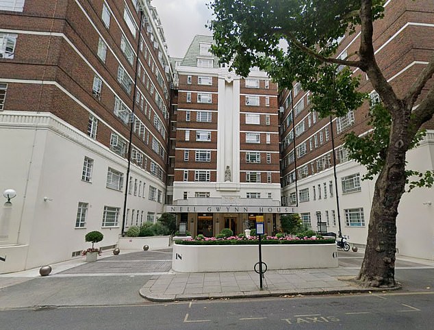 Pictured: Nell Gwynn House, in Sloane Avenue, Chelsea, where some of Epstein's victims had stayed