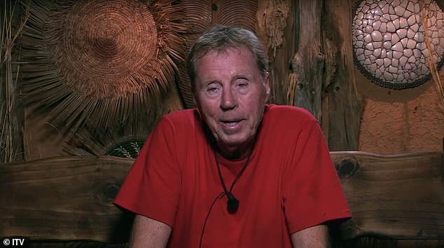 Former football manager Harry was seen taking a swipe in the direction of the actor at the end as he took to the Bush Telegraph to mock Adam, 37, in a breakfast challenge