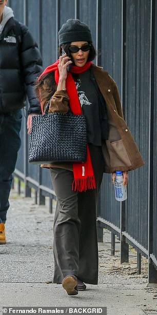 She chatted intently on her phone