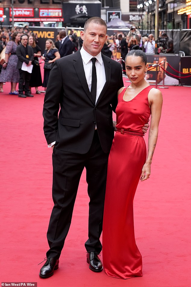 She was later engaged to Channing Tatum (pictured together 2024)