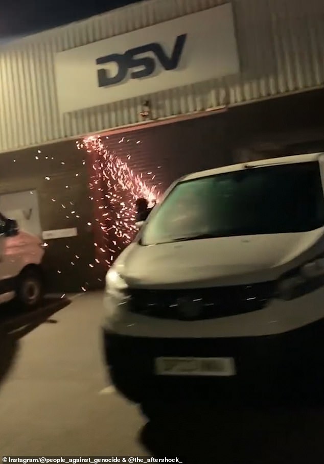 On Wednesday, People Against Genocide were filmed vandalising the offices of logistics company DSV in Birmingham. The group claims it transports weapons for Elbit