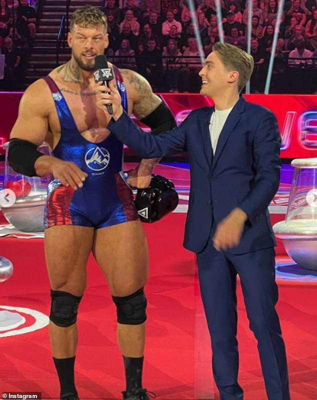 James Bigg, 40, took to Instagram with a cryptic statement saying he had been left 'facing a choice which did not align with his values' (pictured with host Barney Walsh)