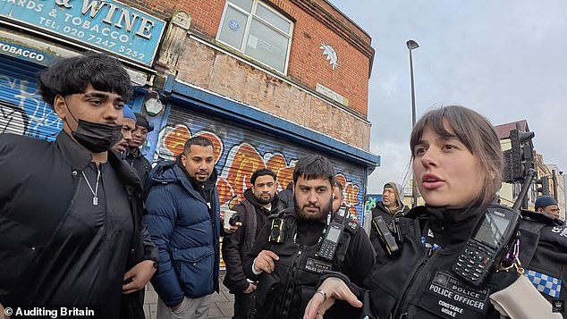 In a separate incident in February, a Metropolitan Police officer was praised for defending a Christian preacher in Whitechapel, East London, after being told: 'This is a Muslim area'
