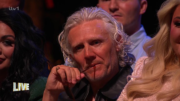 Former footballer Jimmy listened closely in the audience to what Adam had to say following a string of 'bullying rows' that has plagued this year's show