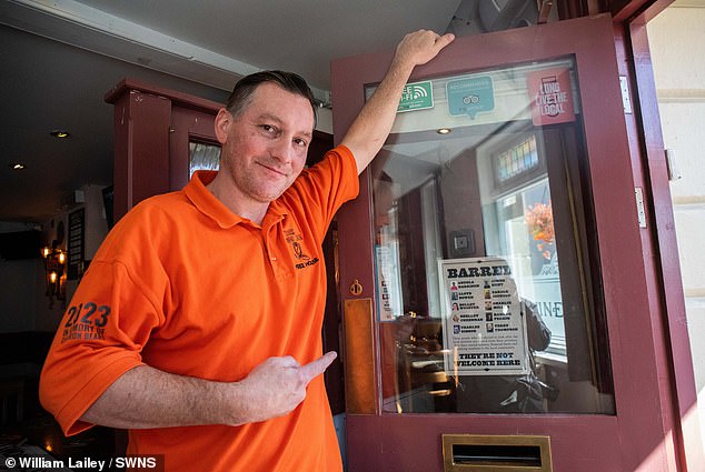Asa Gibbarb, the manager of The Rose Inn, (pictured) said the parking charges were 'killing' his business - which he has run for ten years