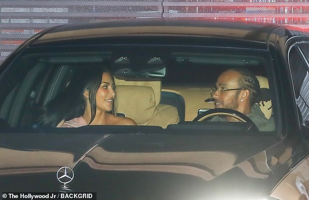 Kim and Lewis were spotted last weekend arriving at sushi restaurant Nobu, in an image again captured by Backgrid