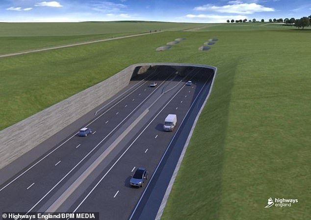 The tunnel had been planned to pass under the A303 at a total cost of £1.7billion