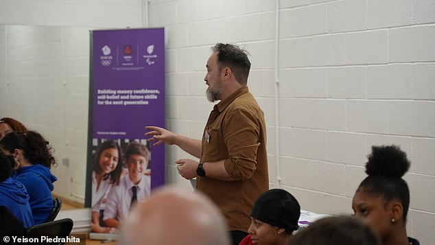 Adam Breen led the session in Nottingham where children were taught vital money skills through discussions and games