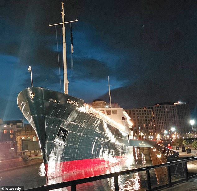 Sister yacht Fingal now operates as a luxury hotel just up the road in Leith