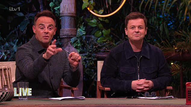 Ant and Dec were forced to play mediators as things got feisty between the contestants