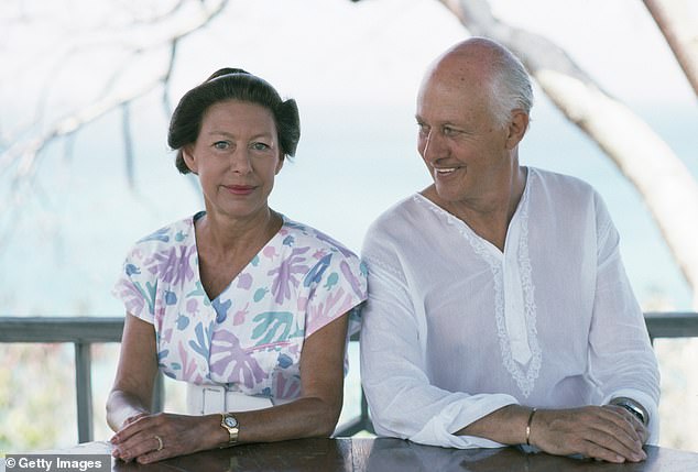 Joshua Bowler is the illegitimate son of Lord Glenconner (pictured here with Princess Margaret on the Caribbean island of Mustique in 1989), who had no idea was his son until DNA test results provided proof at the end of 2009