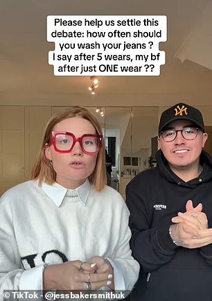 @jessbakersmithuk asked her followers how often they wash their jeans