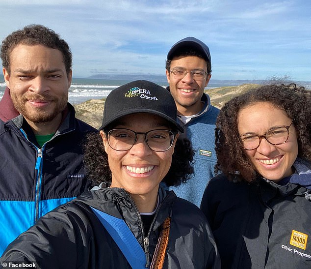 Cole Tomas Allen is seen, far left, alongside his siblings Gabriel, Stephanie and Avriana