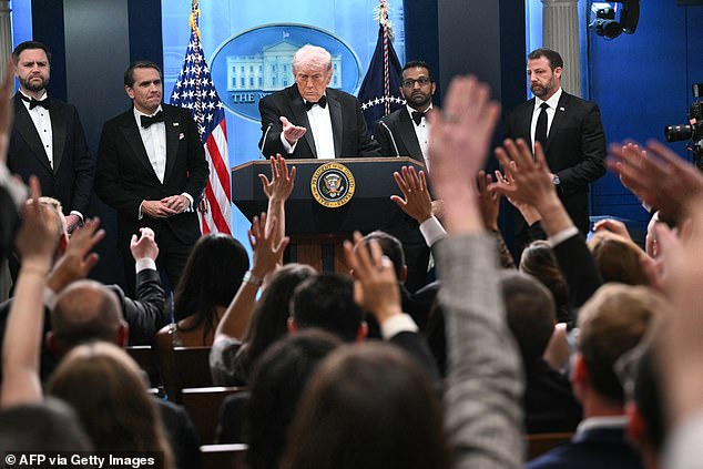 The president called a press briefing at the White House just thirty minutes after he was whisked away from the event