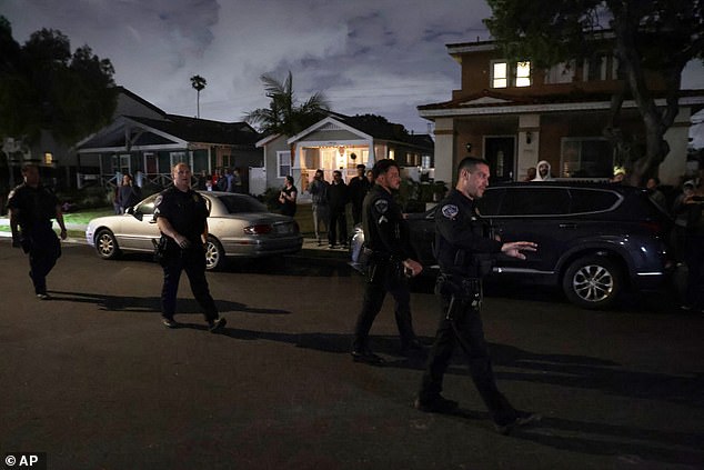 Law enforcement officials respond to an address connected to Cole Tomas Allen, the shooting suspect at the White House Correspondents' Dinner