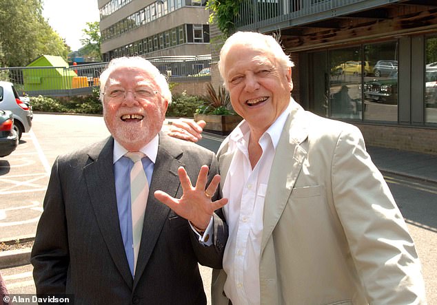 David - one of three brothers - pictured with his Oscar-winning older brother Richard