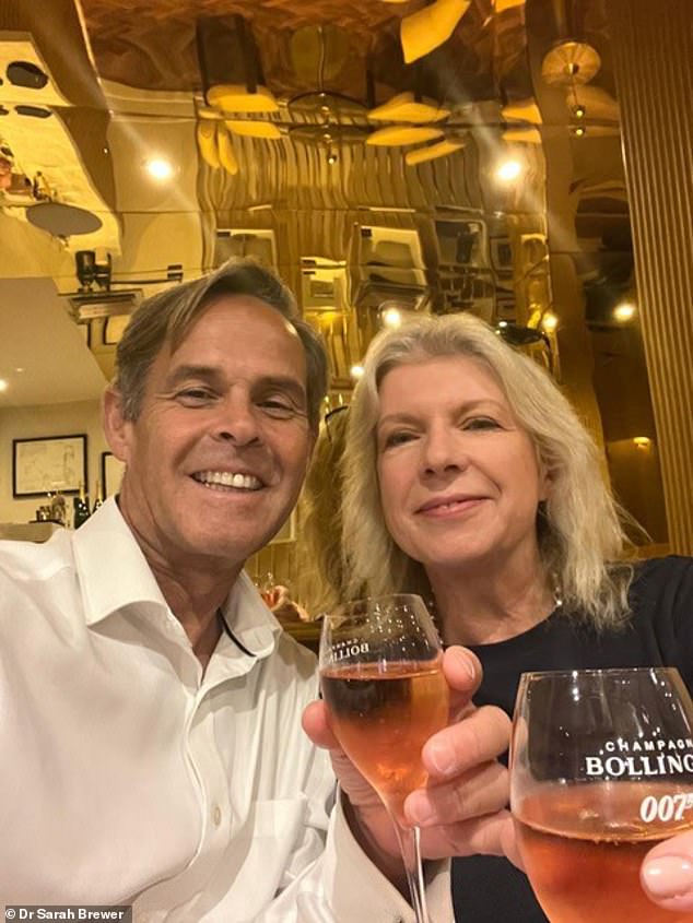 Dr Brewer married Tony after finding love again, having got divorced as her weight ballooned