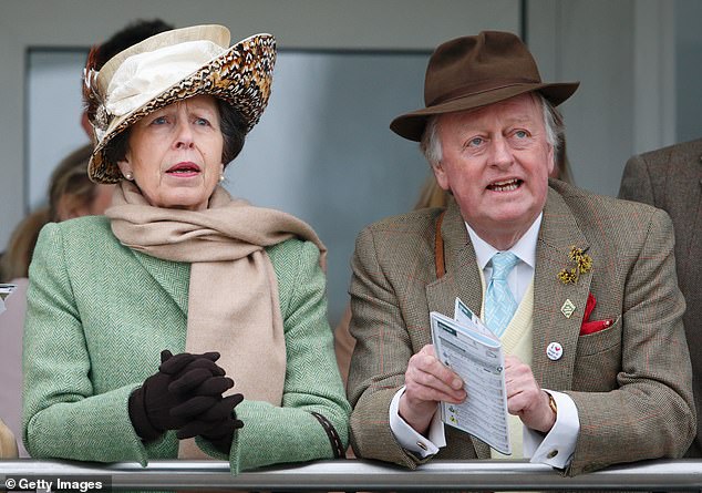 Pictured: Princess Anne and Andrew Parker Bowles at the Gold Cup Day of the Cheltenham Festival on March 18, 2016