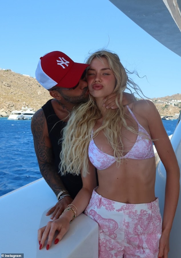 Despite his large following, Sobhani has faced backlash for his ostentatious lifestyle. He is pictured here with his girlfriend on a yacht