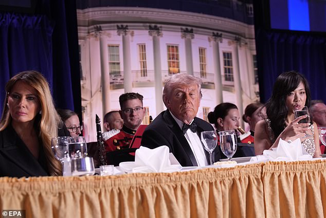 President Donald Trump and First Lady Melania Trump were both rushed off stage from the White House Correspondents' Dinner after gunshots were heard inside the Washington Hilton
