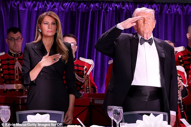 Melania Trump and Trump attend The White House Correspondents Dinner as Mentalist Oz Pearlman hosts the event before chaos and gunfire erupted