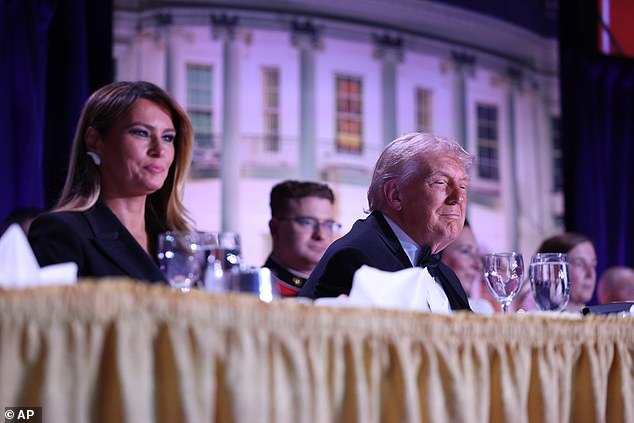 US President Donald Trump and First Lady Melania Trump were seated at the head of the table during the White House Correspondents' Dinner when an apparent assassination attempt on the President took place