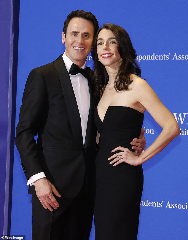 Pearlman, pictured with his wife Elisa Rosen, before the event which the mentalist described as 'bittersweet'