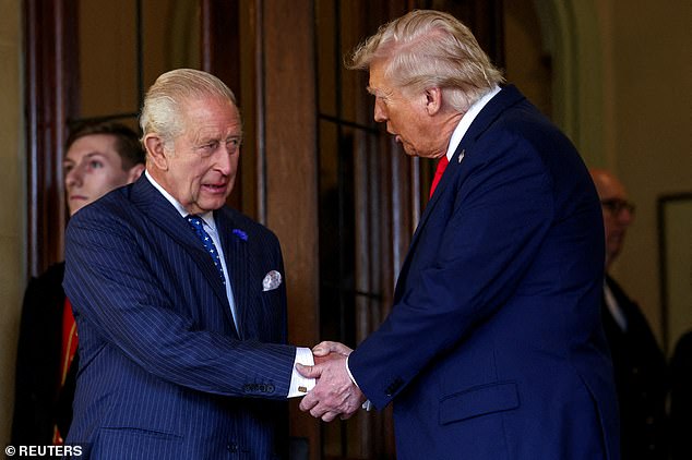 With his popularity spiralling, it could even be said to be fortuitous for Trump that the King is arriving in the US just as his vulnerability is so nakedly exposed